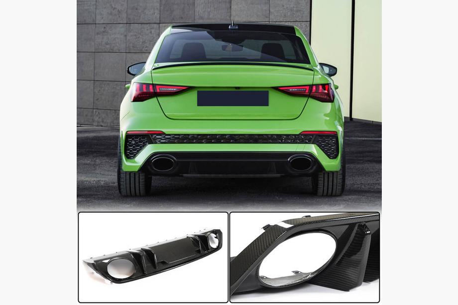 Audi A3 2020– Takapuskurin diffuusori (RS Sedan -malliin, hiilikuitu) Image