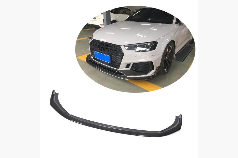 Audi A4 B9 2015–2024 Etupuskurin lipspoileri Lip V1 (RS4 Avant 2019-2021, hiilikuitu) Image