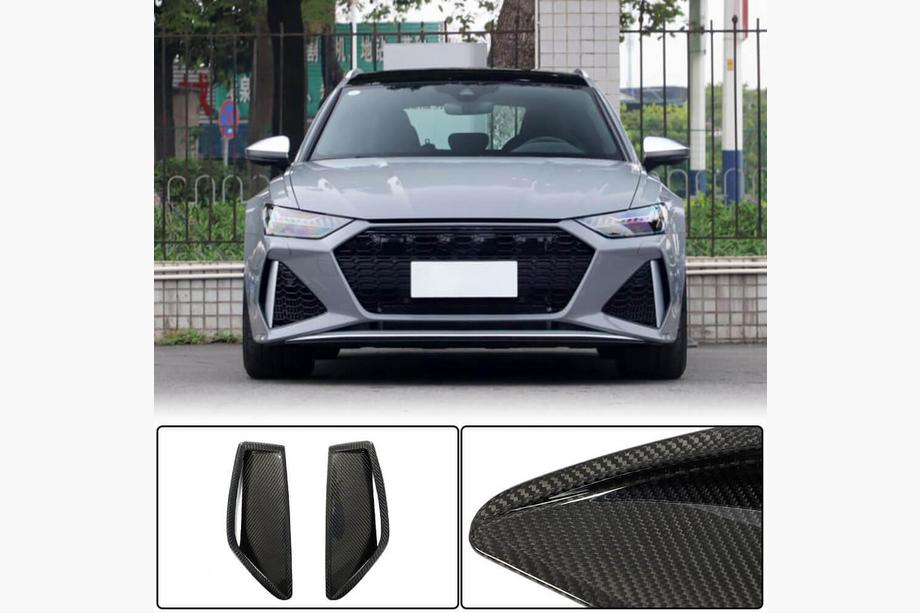 Audi A6 C8 2018–2025 Etupuskurin lippa (RS6, hiilikuitu) Image