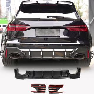 Takapuskurin diffuusori (RS6:lle, hiilikuitu) Audi A6 C8 2018–2025 kuva 1