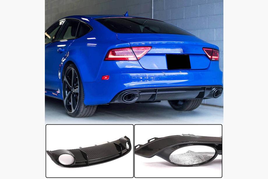 Audi A7 2010–2018 Takapuskurin diffuusori (hiilikuitu) Image