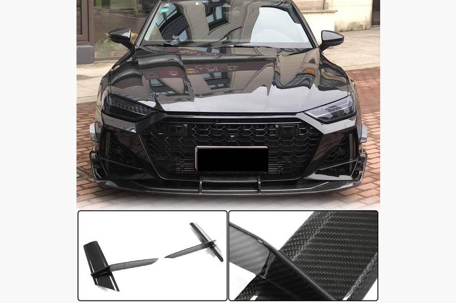 Audi A7 2018– Etupuskurin ilmanottoaukkojen koristelistat V1 (RS7 2018-2022, kuivahiilikuitu) Image