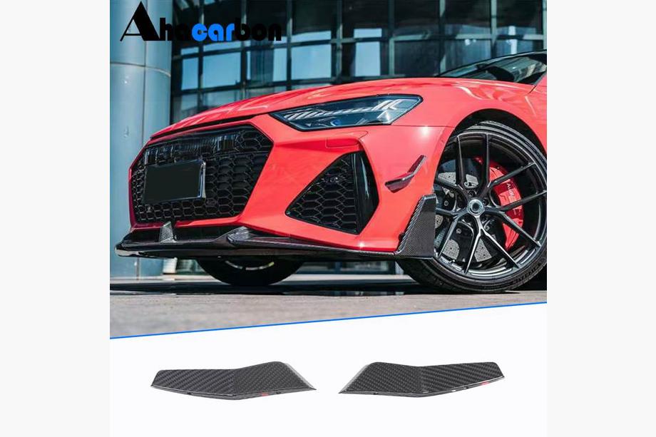 Audi A7 2018– Etupuskurin ilmanottoaukkojen suojukset V2 (RS7 2018-2022, Dry Carbon) Image