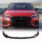 Audi A3 2020– Etupuskurin lipspoileri Lip (S-Line Sedan 2020-2023, hiilikuitu) kuva 1