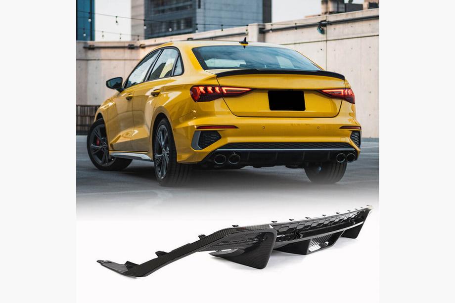 Audi A3 2020– Takapuskurin diffuusori V1 (S-Line Sedan 2020-2023, hiilikuitu) Image