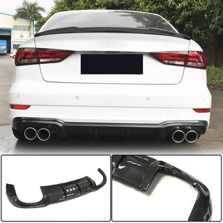 Takapuskurin diffuusori V5 (S-Line Sedan 2017-2020, hiilikuitu) Audi A3 2012–2020 kuva 1