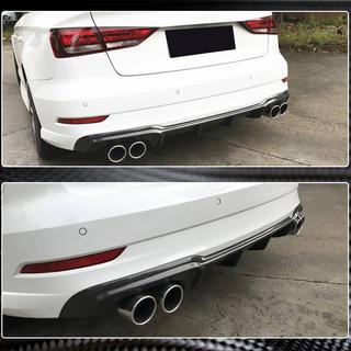 Takapuskurin diffuusori V5 (S-Line Sedan 2017-2020, hiilikuitu) Audi A3 2012–2020 kuva 4