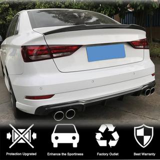 Takapuskurin diffuusori V4 (S-Line Sedan 2017-2020, hiilikuitu) Audi A3 2012–2020 kuva 2
