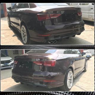 Takapuskurin diffuusori V4 (S-Line Sedan 2017-2020, hiilikuitu) Audi A3 2012–2020 kuva 4
