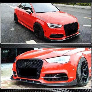 Etupuskurin etulippa Lip V2 (S-Line Sedan 2012-2016, hiilikuitu) Audi A3 2012–2020 kuva 4