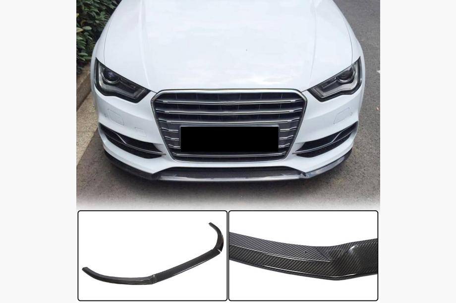 Audi A3 2012–2020 Etupuskurin lipspoileri Lip V1 (S-Line Sedan 2012-2016, hiilikuitu) Image