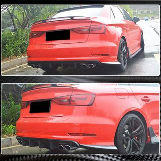Takapuskurin diffuusori V3 (S-Line Sedan 2012-2016, hiilikuitu) Audi A3 2012–2020 kuva 3