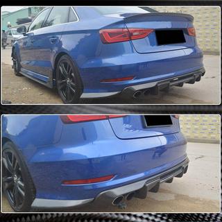 Takapuskurin diffuusori V1 (S-Line Sedan 2012-2016, hiilikuitu) Audi A3 2012–2020 kuva 3