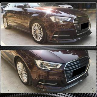 Etupuskurin lipspoileri Lip V1 (S-Line 2017-2020 HB, hiilikuitu) Audi A3 2012–2020 kuva 3
