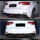 Audi A3 2012–2020 Takapuskurin diffuusori V1 (S-Line HB 2017-2020, hiilikuitu) kuva 3