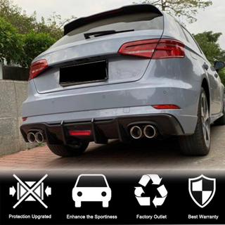 Takapuskurin diffuusori V1 (S-Line HB 2017-2020, hiilikuitu) Audi A3 2012–2020 kuva 2