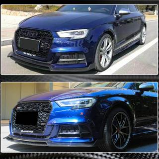 Etupuskurin lipa Lip V4 (S-Line Sedan 2017-2020, hiilikuitu) Audi A3 2012–2020 kuva 3