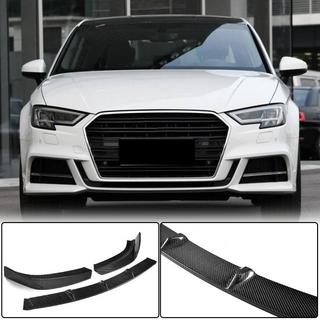 Etupuskurin lip-spoileri Lip V2 (S-Line Sedan 2017-2020, hiilikuitu) kuva 1