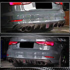 Audi A3 2012–2020 Takapuskurin diffuusori V2 (S-Line Sedan 2017-2020, hiilikuitu) kuva 4