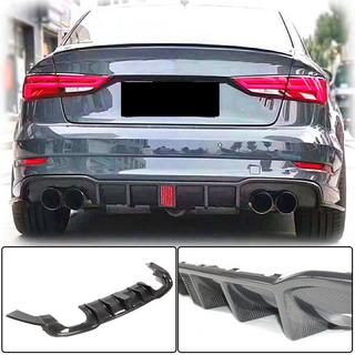 Takapuskurin diffuusori V2 (S-Line Sedan 2017-2020, hiilikuitu) Audi A3 2012–2020 kuva 1