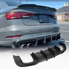 Audi A3 2012–2020 Takapuskurin diffuusori V1 (S-Line Sedan 2017-2020, hiilikuitu) kuva 1