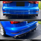 Audi A3 2012–2020 Takapuskurin diffuusori V1 (S-Line Sedan 2017-2020, hiilikuitu) kuva 7