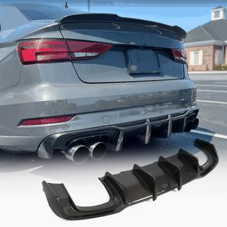 Takapuskurin diffuusori V1 (S-Line Sedan 2017-2020, hiilikuitu) Audi A3 2012–2020 kuva 1