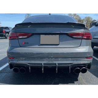 Takapuskurin diffuusori V1 (S-Line Sedan 2017-2020, hiilikuitu) Audi A3 2012–2020 kuva 3