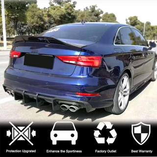 Takapuskurin diffuusori V1 (S-Line Sedan 2017-2020, hiilikuitu) Audi A3 2012–2020 kuva 4