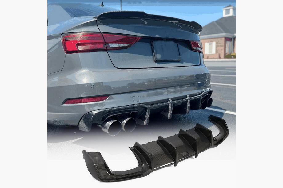 Audi A3 2012–2020 Takapuskurin diffuusori (FRP) Image