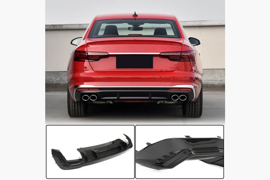 Audi A4 B10 2024– Takapuskurin diffuusori V1 (S-Line, hiilikuitu) Image