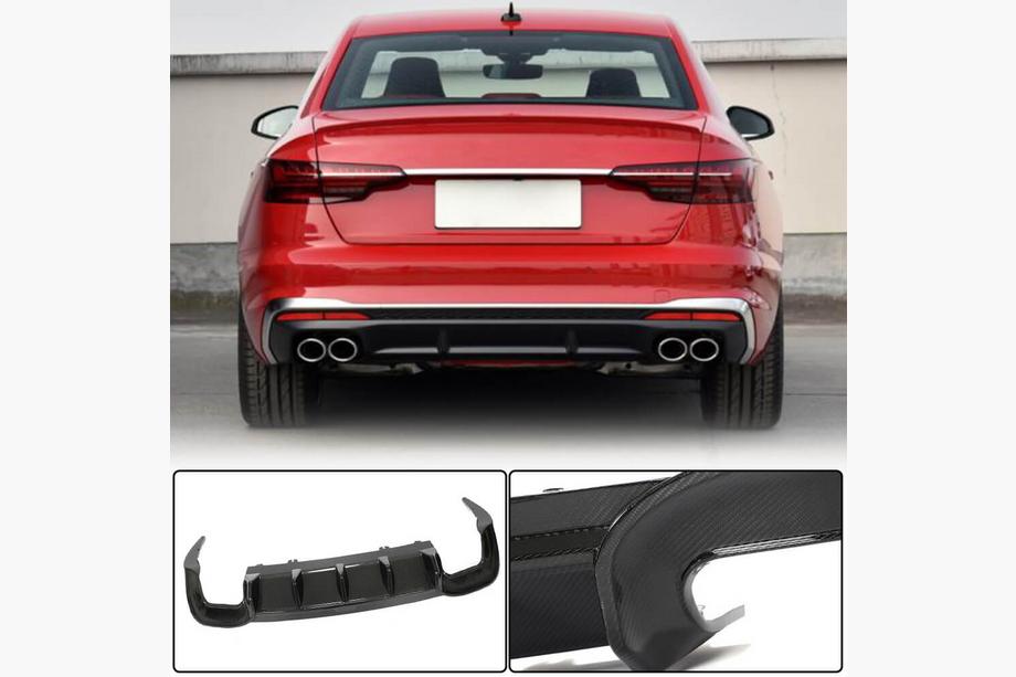 Audi A4 B10 2024– Takapuskurin diffuusori V2 (S-Line, hiilikuitu) Image