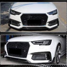 Audi A4 B9 2015–2024 Etupuskurin lip-spoileri Lip V2 (S-Line Sedan 2015-2019, Carbon) kuva 5