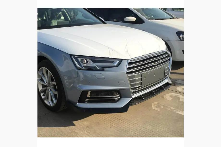 Audi A4 B9 2015–2024 Etupuskurin lip V5 (S-Line Sedan 2015-2019, hiilikuitu) Kuva 3