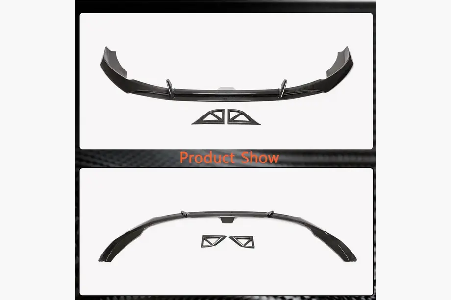 Etupuskurin lip spoiler (S-Line Sedan 2019-2024, hiilikuitu) kuva 4