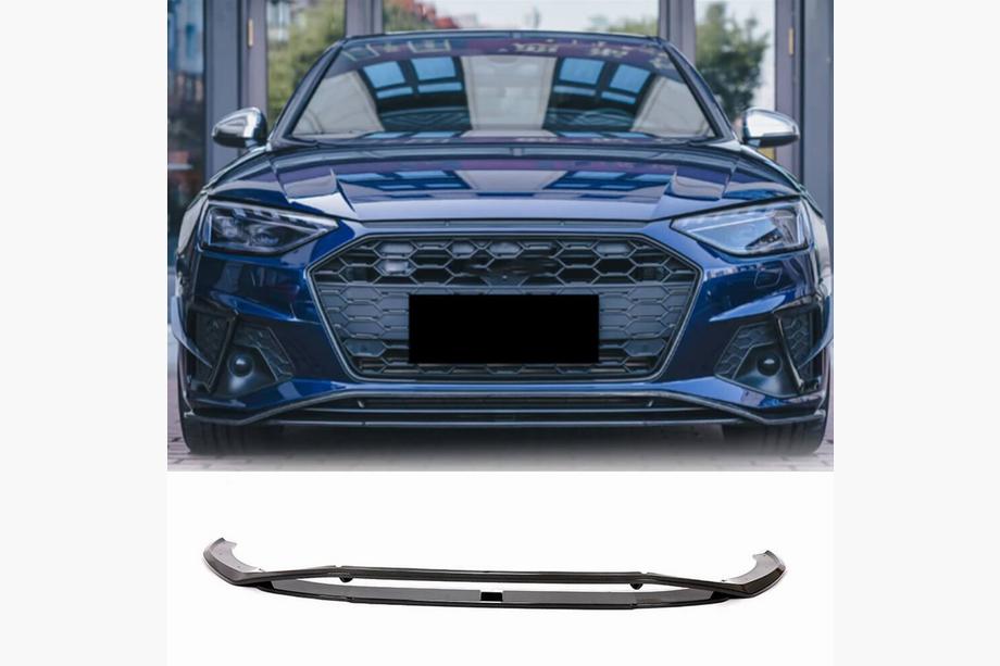Audi A4 B9 2015–2024 Etupuskurin lippa Lip V2 (S-Line Sedan 2019-2024, hiilikuitu) Image