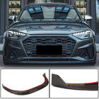 Audi A4 B9 2015–2024 Etupuskurin lip-spoileri Lip V1 (S-Line Sedan 2019-2024, hiilikuitu) kuva 1