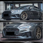 Audi A4 B9 2015–2024 Etupuskurin lip-spoileri Lip V1 (S-Line Sedan 2019-2024, hiilikuitu) kuva 5