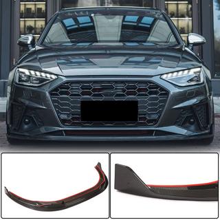 Etupuskurin lip-spoileri Lip V1 (S-Line Sedan 2019-2024, hiilikuitu) kuva 1