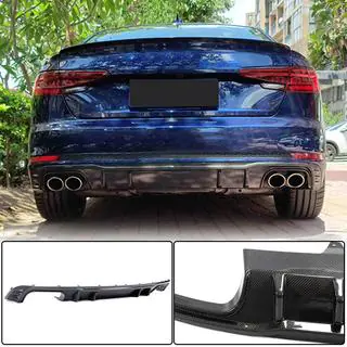Takapuskurin diffuusori V2 (S-Line Sedan 2015-2019, hiilikuitu) kuva 1