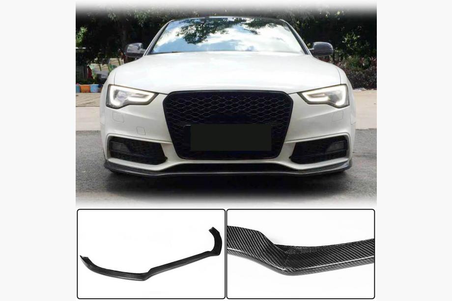 Audi A5 2007–2015 Etupuskurin lipspoileri Lip V1 (S-Line 2012-2015, hiilikuitu) Image