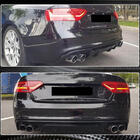 Audi A5 2007–2015 Takapuskurin diffuusori V2 (S-Line 2012-2015, hiilikuitu) kuva 4