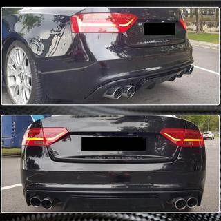 Takapuskurin diffuusori V2 (S-Line 2012-2015, hiilikuitu) Audi A5 2007–2015 kuva 4