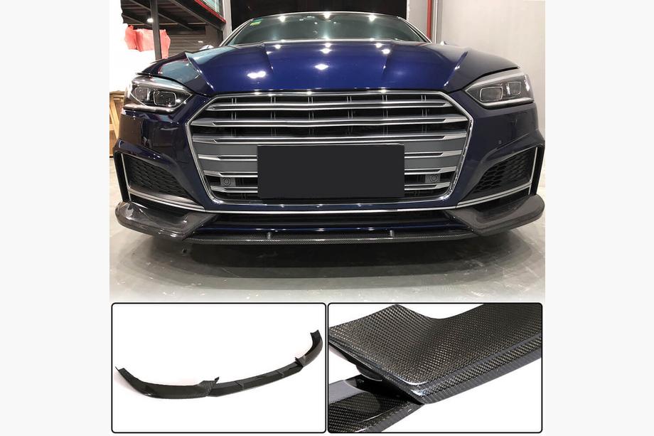 Audi A5 2016–2025 Etupuskurin lip (S-Line coupe/cabriolet 2016-2020, hiilikuitu) Kuva 2