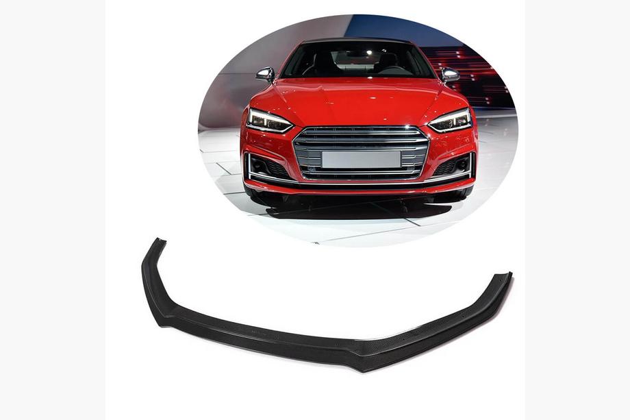 Audi A5 2016–2025 Etupuskurin lip-spoileri Lip V1 (S-Line 2016-2020, hiilikuitu) Image