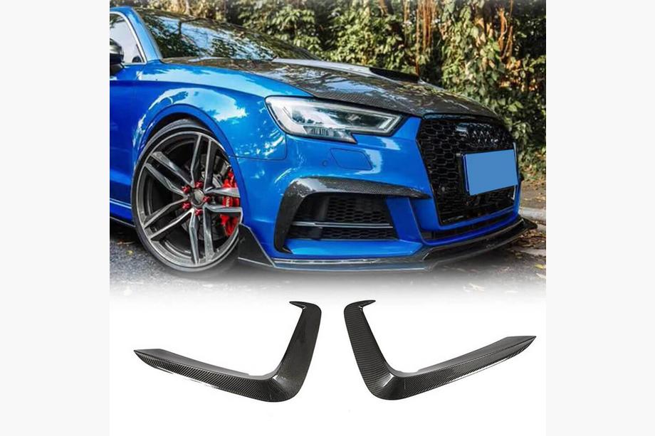 Audi A5 2016–2025 Etupuskurin lipa Flap V1 (S-Line 2016-2020, hiilikuitu) Image