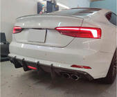 Audi A5 2016–2025 Takapuskurin diffuusori V1 (S-Line 2016-2020, hiilikuitu) kuva 2