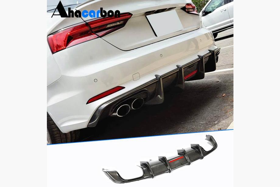 Audi A5 2016–2025 Takapuskurin diffuusori V1 (S-Line 2016-2020, hiilikuitu) Image