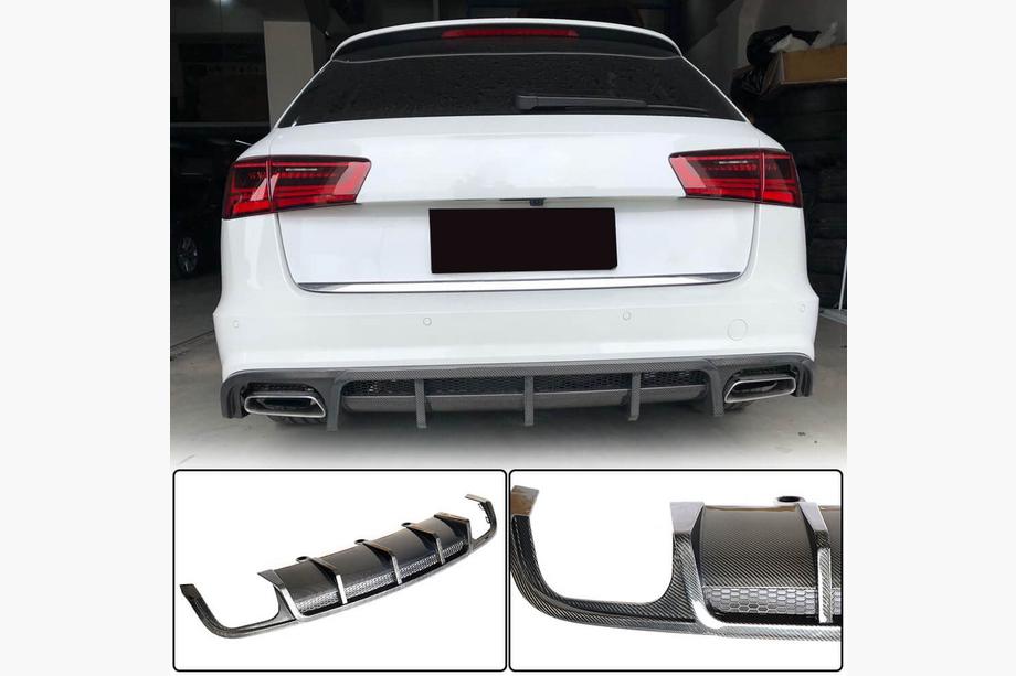 Audi A6 C7 2011–2017 Takapuskurin diffuusori (S-Line Avant 2014-2018, Carbon) Image