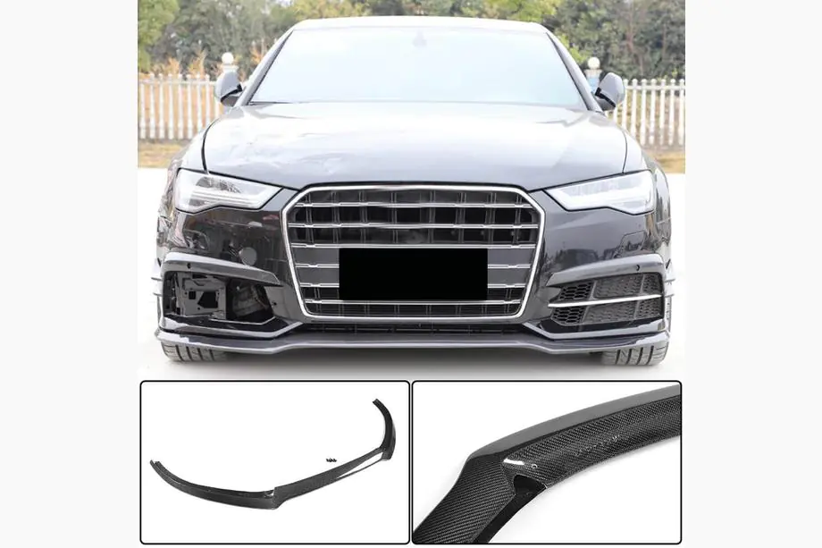 Audi A6 C7 2011–2017 Etupuskurin lip Carbon V3 (S-Line 2014-2018) Image